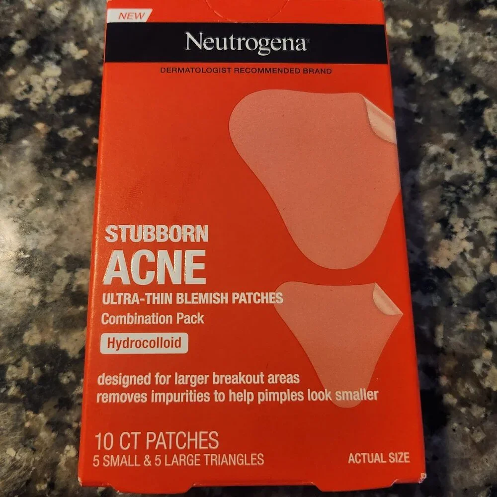 TWO Neutrogena Stubborn Acne Pimple Patches 2 sizes 10pk NEW IN PACKAGE